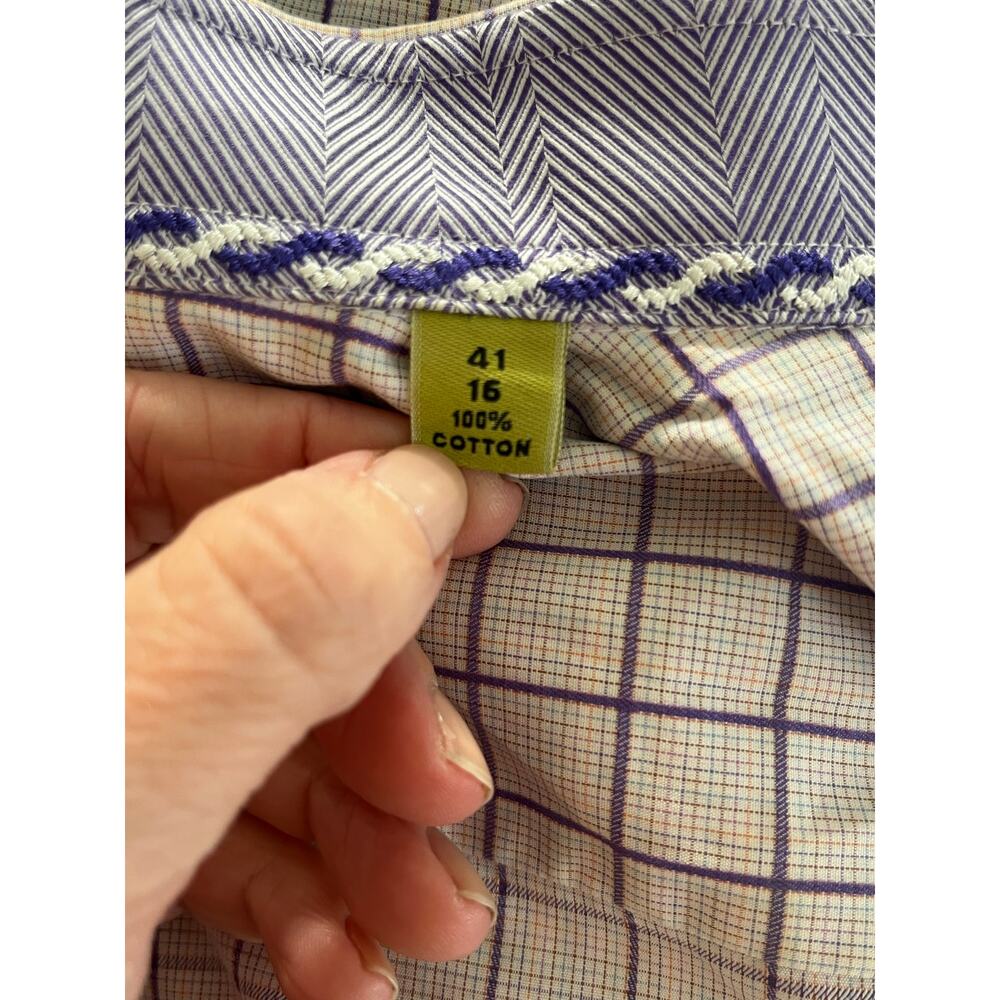 Robert Graham Men’s Dress Shirt - Size 16 (41) - 100% Cotton - Picture 4 of 10